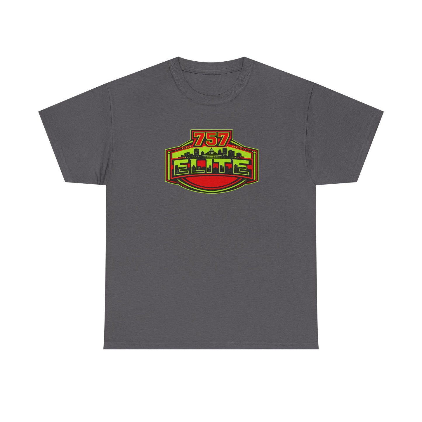 757 Elite Logo T-Shirt — Vintage City Skyline Graphic Tee