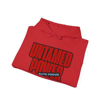 Untamed Power Hoodie — Bold Red 'Untamed Power' Graphic Sweatshirt
