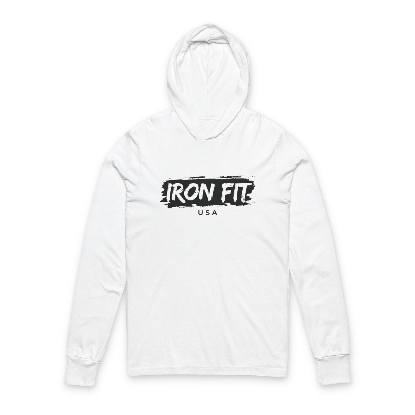 Iron Fit Hooded Long Sleeve Tee – Light Feel. Bold Energy.