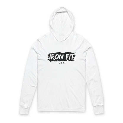Iron Fit Hooded Long Sleeve Tee – Light Feel. Bold Energy.