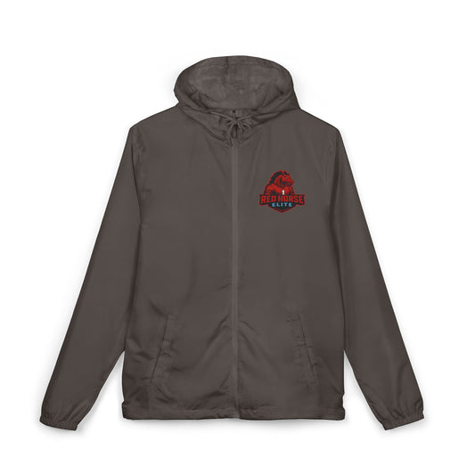Windbreaker Jacket — 'The Herd' Red Graphic Hooded Windbreaker