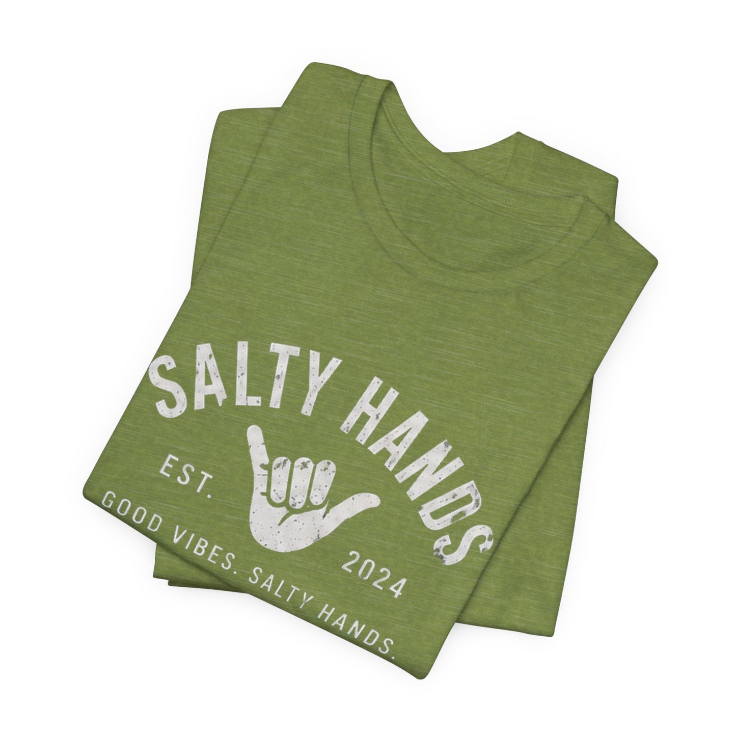 Salty Hands Tee — Good Vibes Surf T‑Shirt