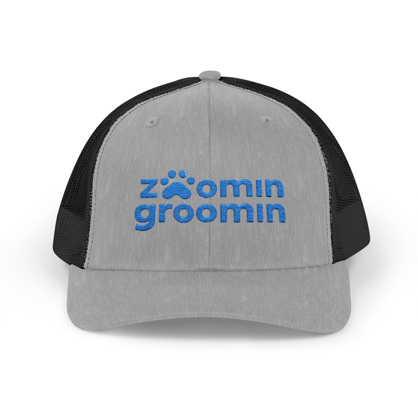 Embroidered Zoomin Groomin Snapback Trucker Cap - Perfect Gift for Pet Lovers, Dog Groomers, Animal Enthusiasts, Casual Wear, Fun Accessories
