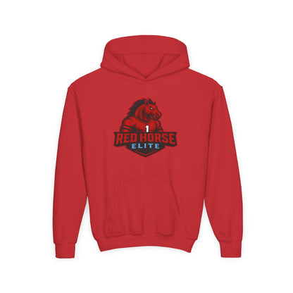 Youth Hoodie — Red Horse Elite Sports Logo Sweatshirt