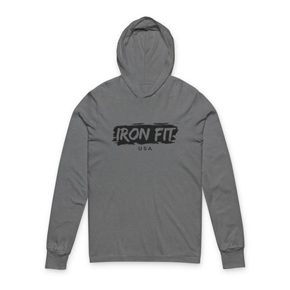 Iron Fit Hooded Long Sleeve Tee – Light Feel. Bold Energy.
