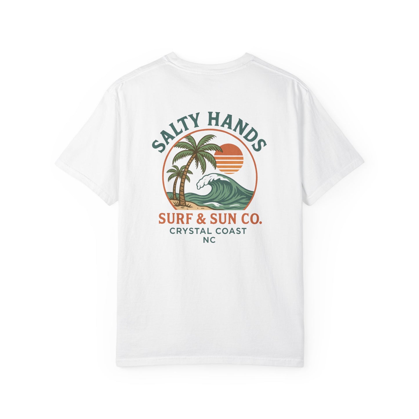 Salty Hands Surf & Sun T-Shirt — Crystal Coast Graphic Tee