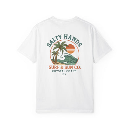 Salty Hands Surf & Sun T-Shirt — Crystal Coast Graphic Tee