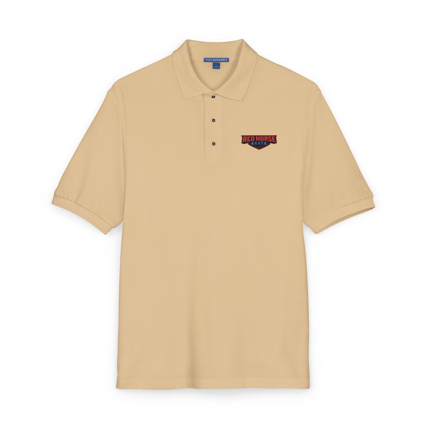 Embroidered Red Horse Elite Polo Shirt