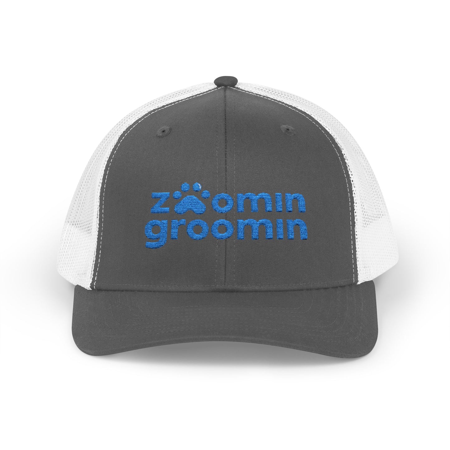Embroidered Zoomin Groomin Snapback Trucker Cap - Perfect Gift for Pet Lovers, Dog Groomers, Animal Enthusiasts, Casual Wear, Fun Accessories