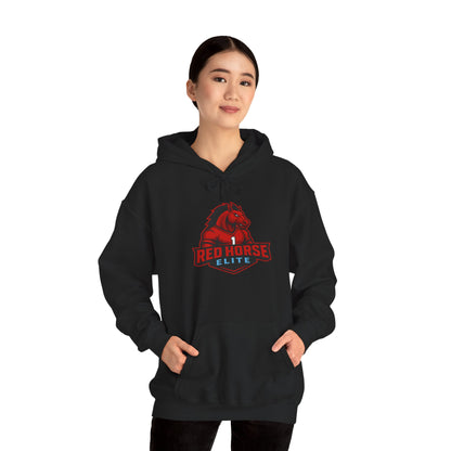 Red Horse Elite Logo Hoodie – Athletic Team Pullover