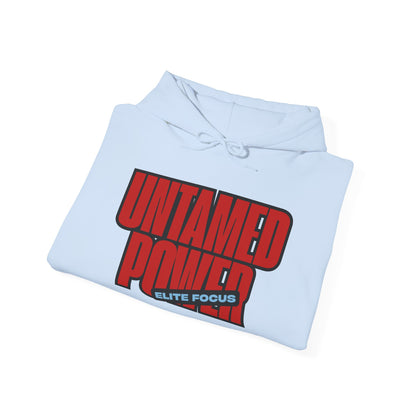 Untamed Power Hoodie — Bold Red 'Untamed Power' Graphic Sweatshirt