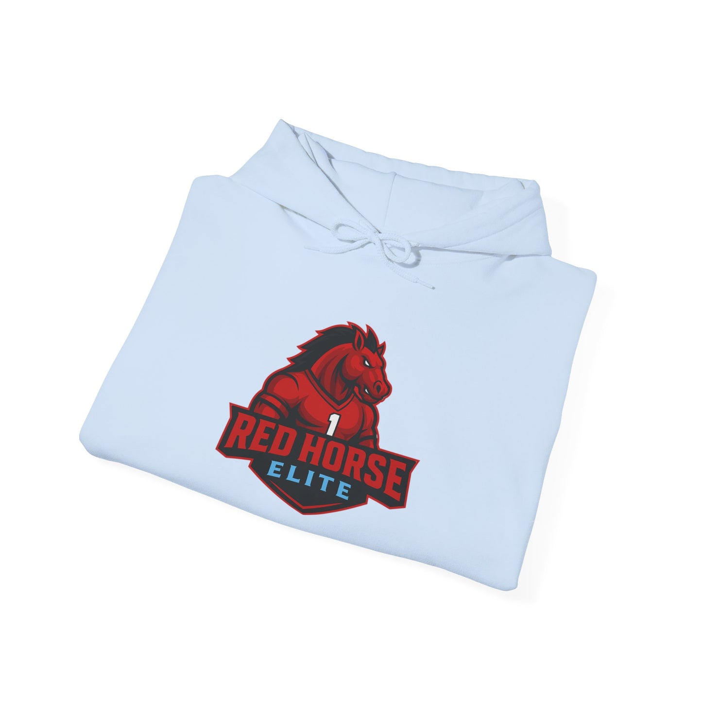 Red Horse Elite Logo Hoodie – Athletic Team Pullover