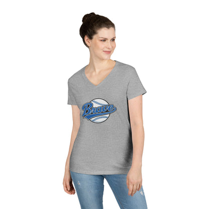 Brave Baseball V-Neck Tee
