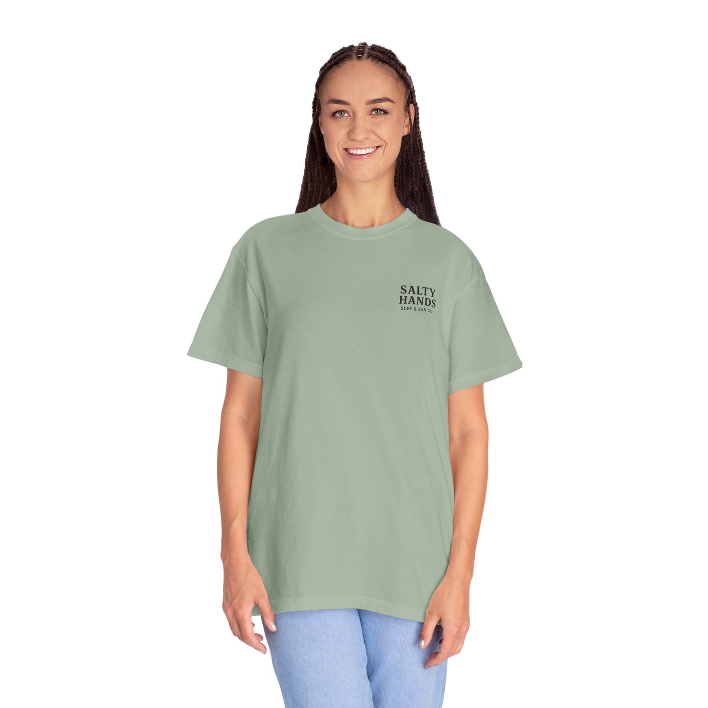 Salty Hands Surf & Sun T-Shirt — Crystal Coast Graphic Tee