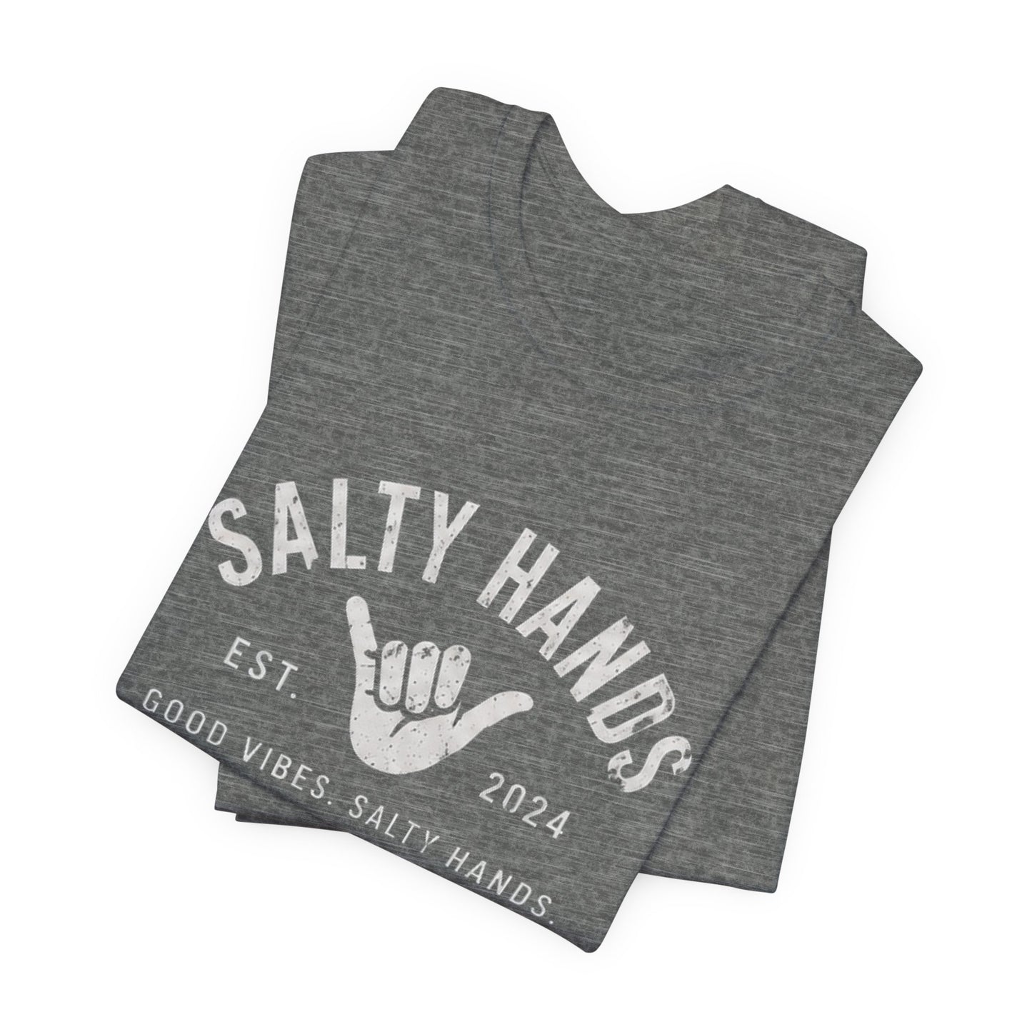 Salty Hands Tee — Good Vibes Surf T‑Shirt