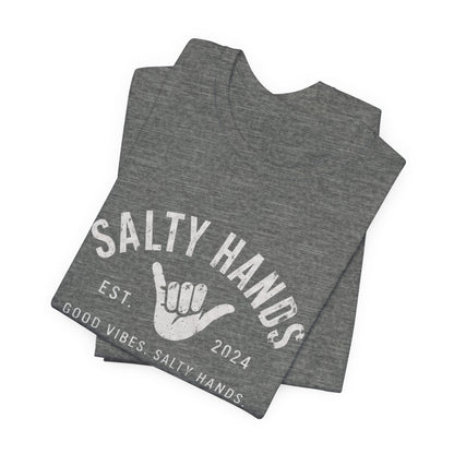 Salty Hands Tee — Good Vibes Surf T‑Shirt