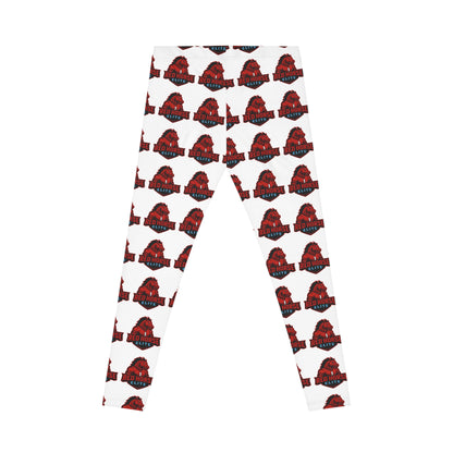 Women Red Horse Logo Pattern Leggings