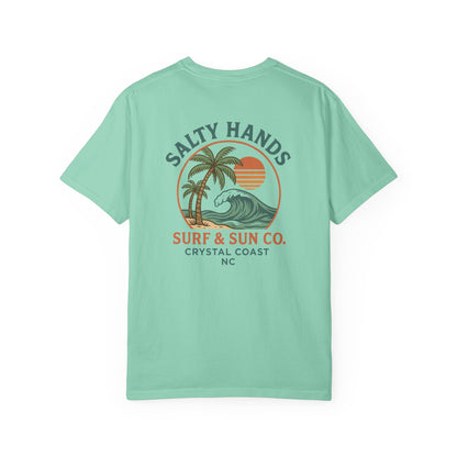 Salty Hands Surf & Sun T-Shirt — Crystal Coast Graphic Tee