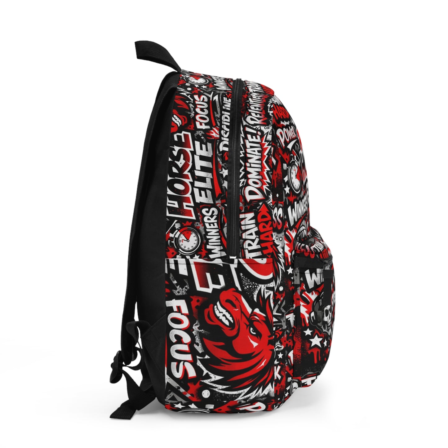 Red Horse Elite Motivational Backpack — Gym, Sports & School Bag with 'Red Horse Elite' Design