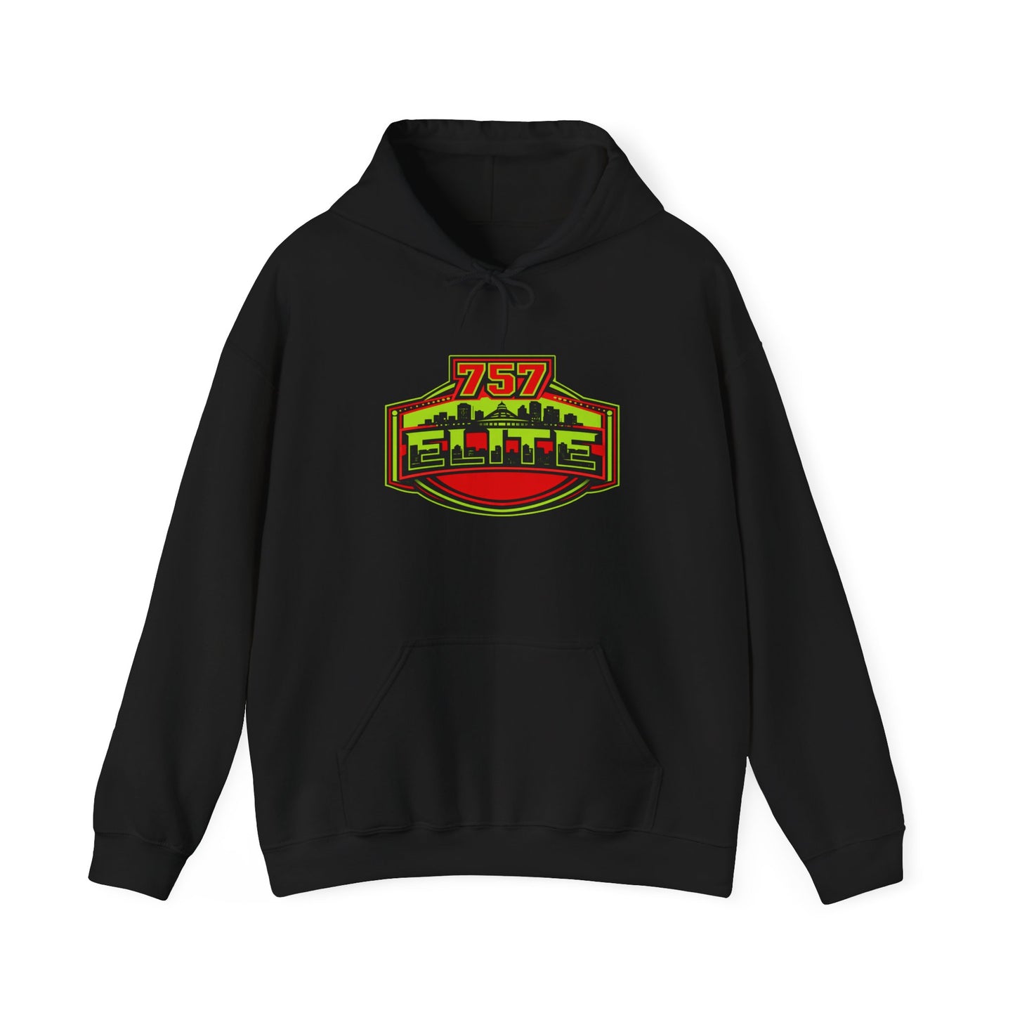 757 Elite Hoodie — Hampton Roads Skyline Logo Pullover