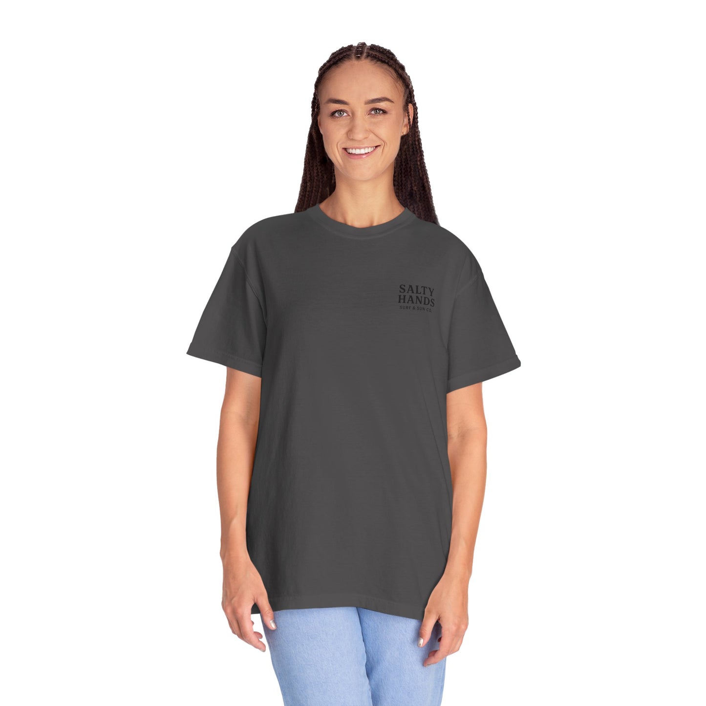 Salty Hands Surf & Sun T-Shirt — Crystal Coast Graphic Tee