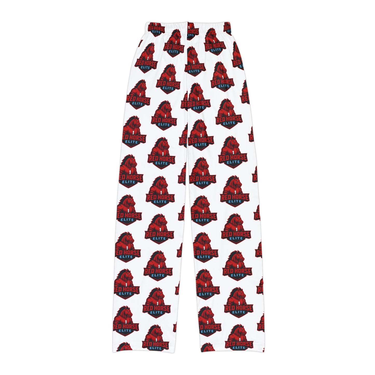 Kids Lounge Pants — Red Horse Mascot AOP Cozy Sleep & Play Pants