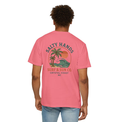 Salty Hands Surf & Sun T-Shirt — Crystal Coast Graphic Tee