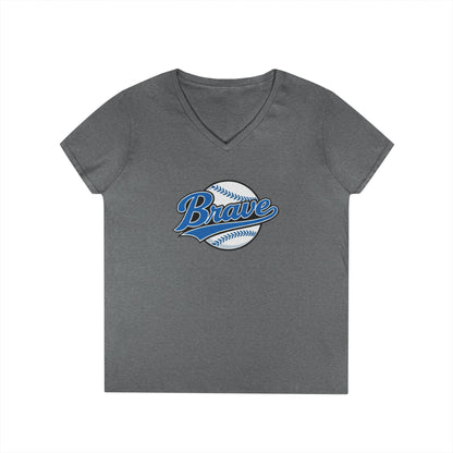 Brave Baseball V-Neck Tee