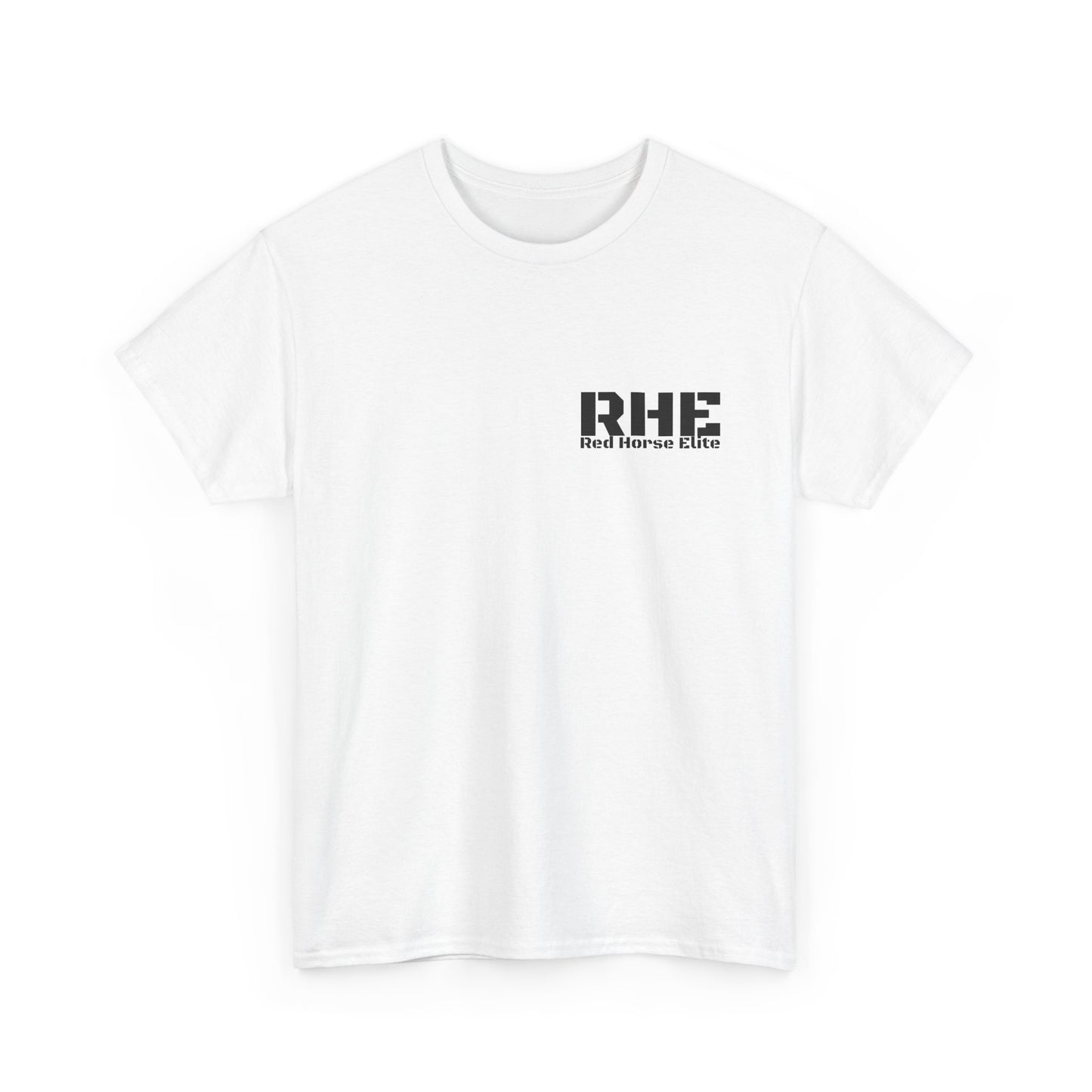 RHE Minimal Logo Tee — Small Chest Print Casual T‑Shirt