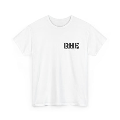 RHE Minimal Logo Tee — Small Chest Print Casual T‑Shirt