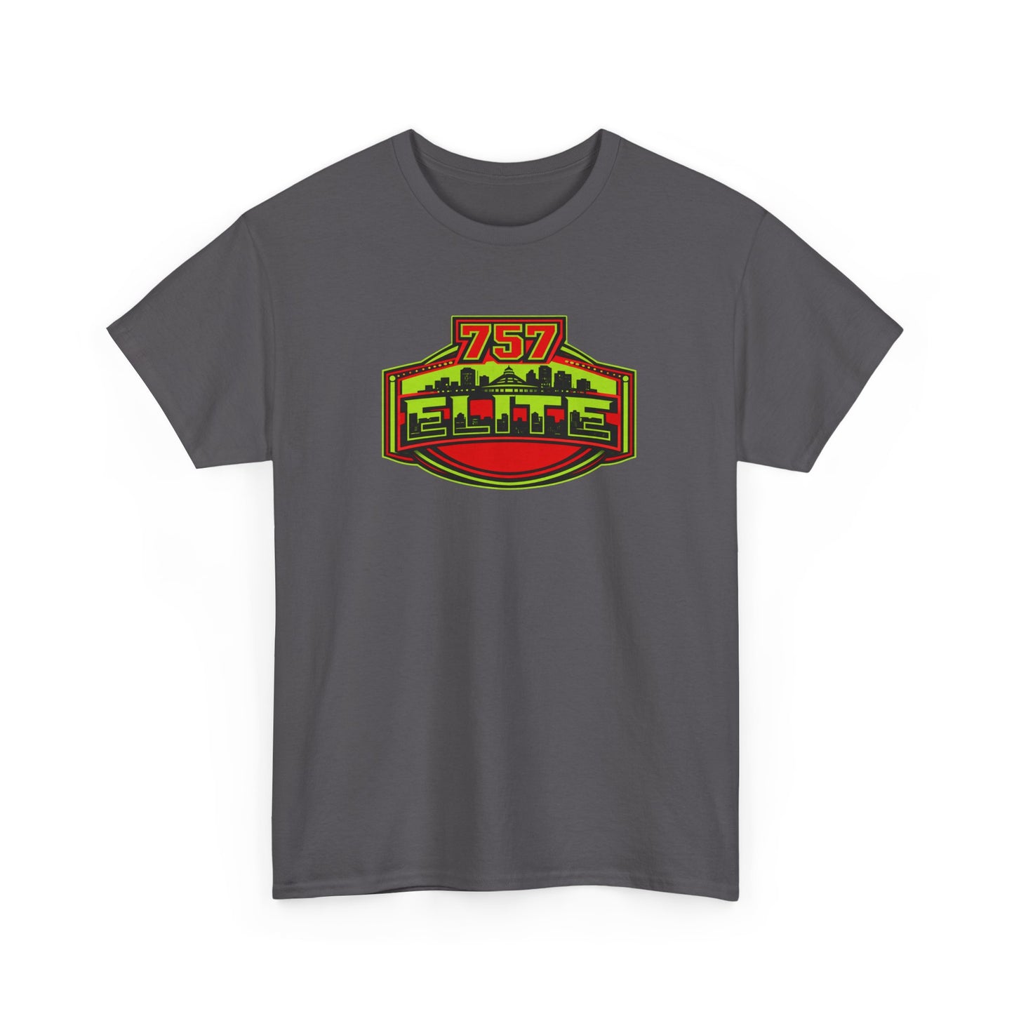 757 Elite Logo T-Shirt — Vintage City Skyline Graphic Tee