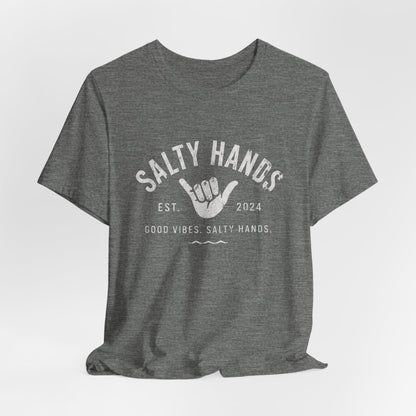 Salty Hands Tee — Good Vibes Surf T‑Shirt