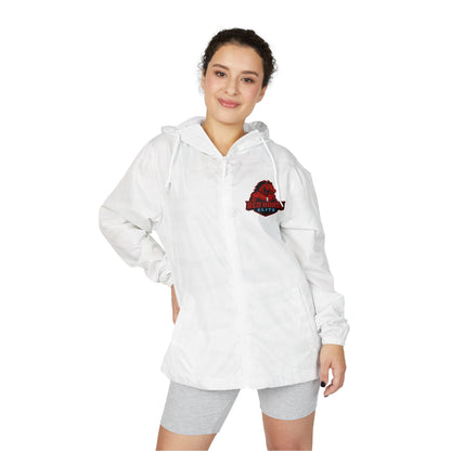 Windbreaker Jacket — 'The Herd' Red Graphic Hooded Windbreaker