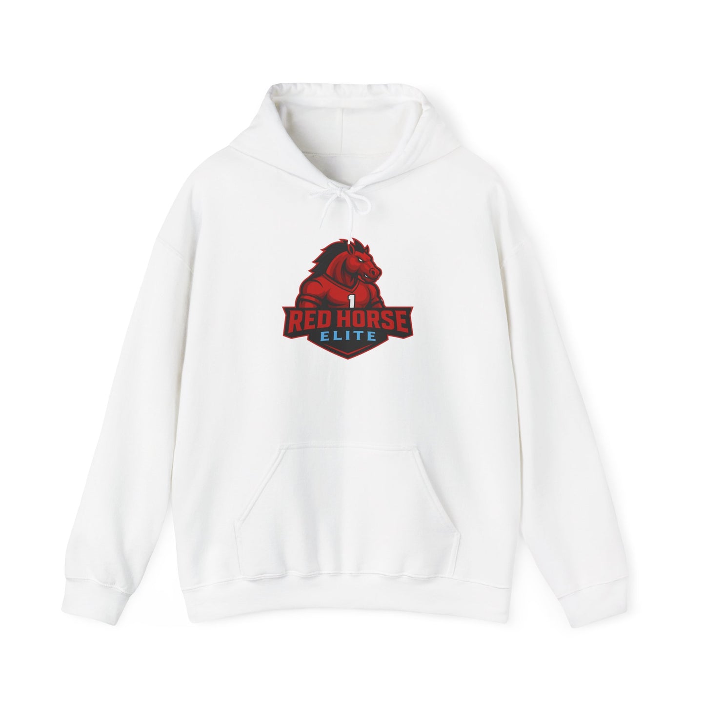 Red Horse Elite Logo Hoodie – Athletic Team Pullover