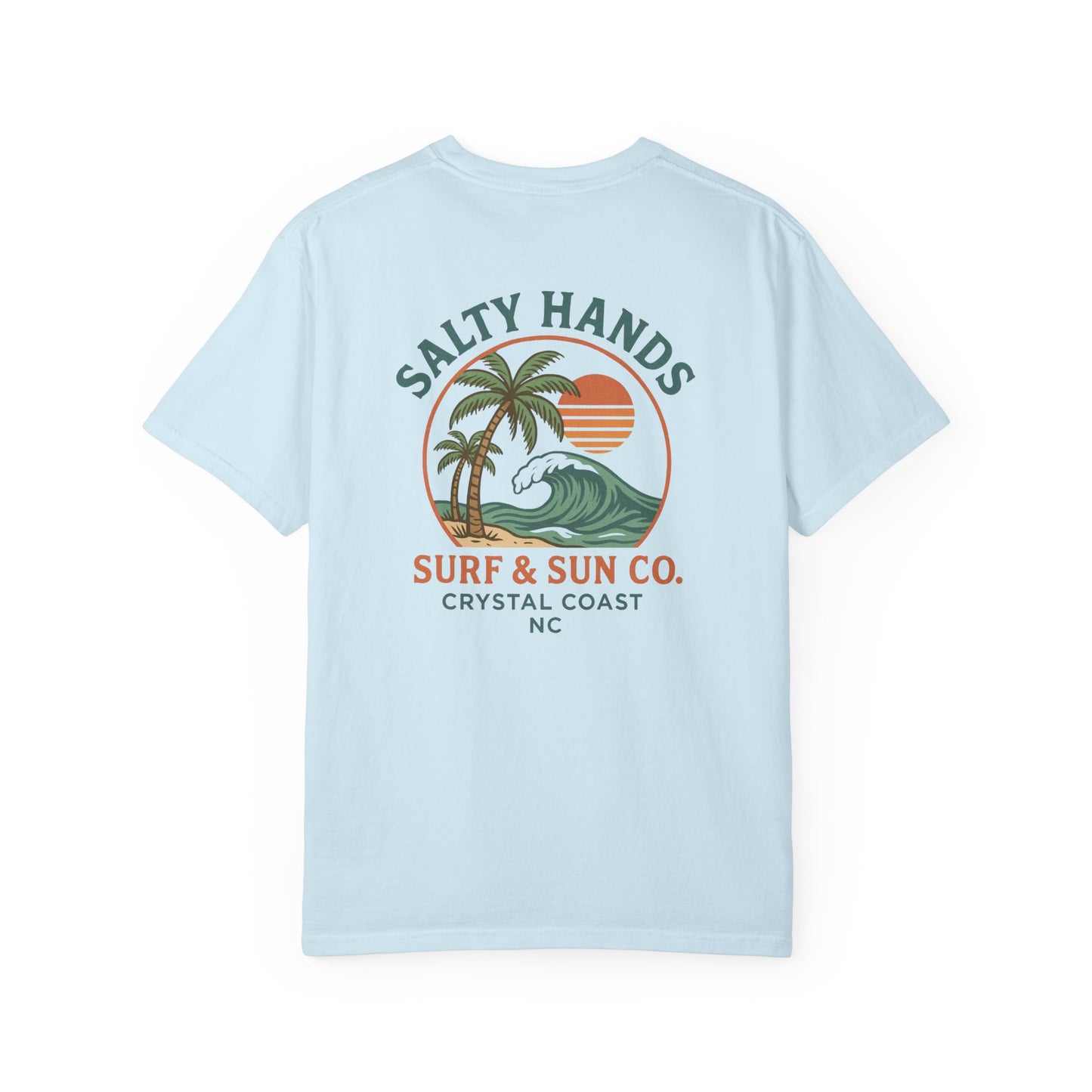 Salty Hands Surf & Sun T-Shirt — Crystal Coast Graphic Tee