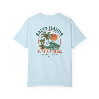 Salty Hands Surf & Sun T-Shirt — Crystal Coast Graphic Tee