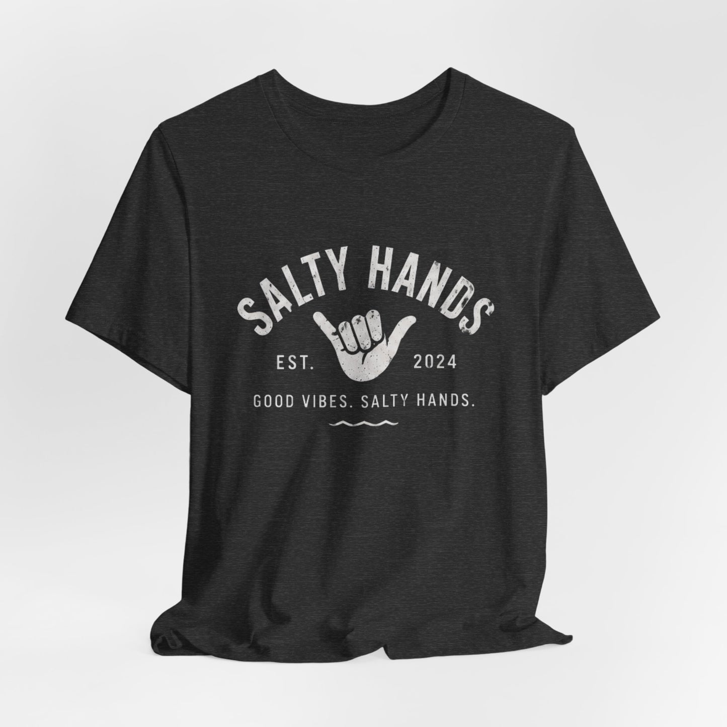 Salty Hands Tee — Good Vibes Surf T‑Shirt