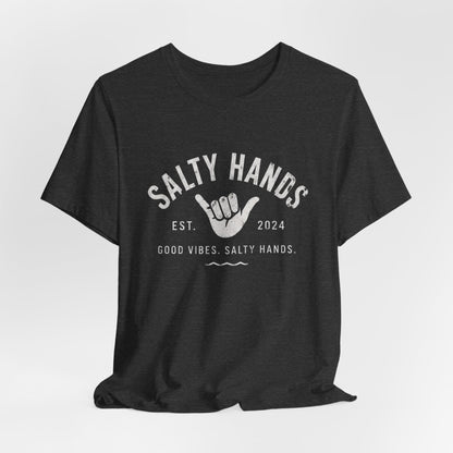 Salty Hands Tee — Good Vibes Surf T‑Shirt