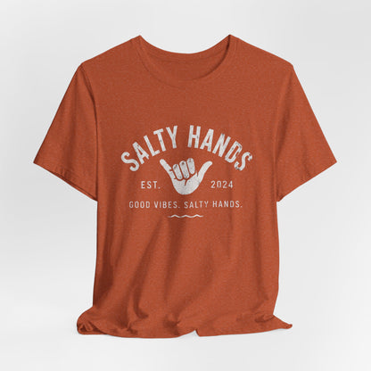 Salty Hands Tee — Good Vibes Surf T‑Shirt