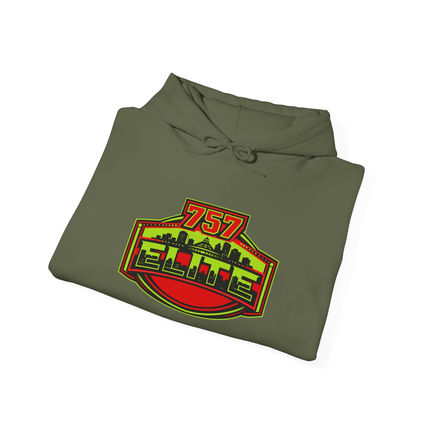 757 Elite Hoodie — Hampton Roads Skyline Logo Pullover