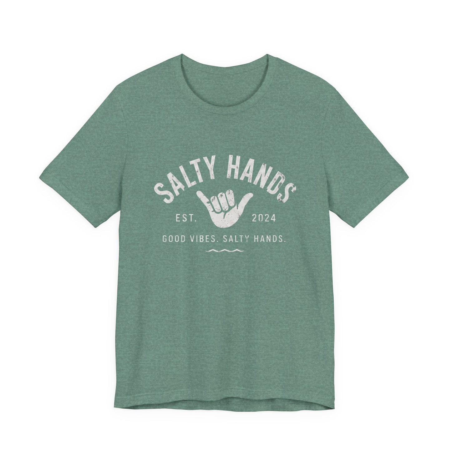 Salty Hands Tee — Good Vibes Surf T‑Shirt