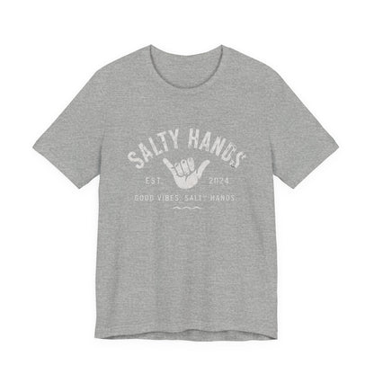 Salty Hands Tee — Good Vibes Surf T‑Shirt