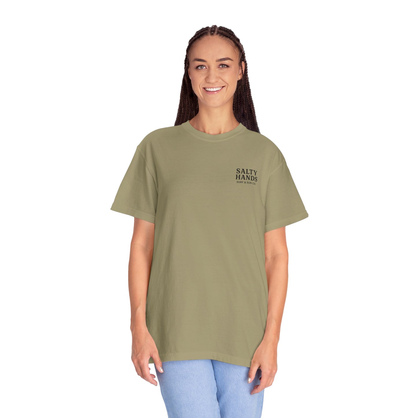 Salty Hands Surf & Sun T-Shirt — Crystal Coast Graphic Tee