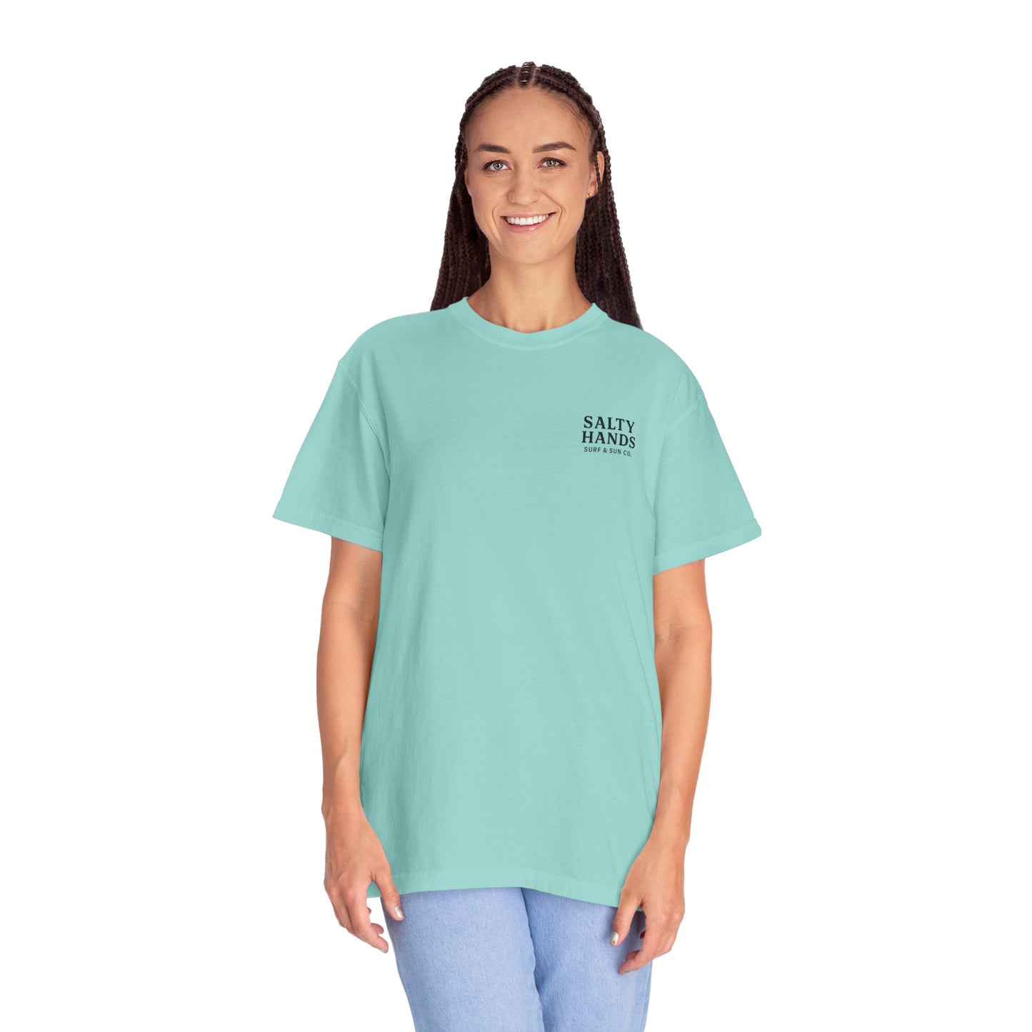 Salty Hands Surf & Sun T-Shirt — Crystal Coast Graphic Tee