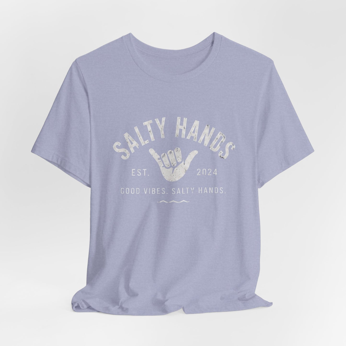 Salty Hands Tee — Good Vibes Surf T‑Shirt