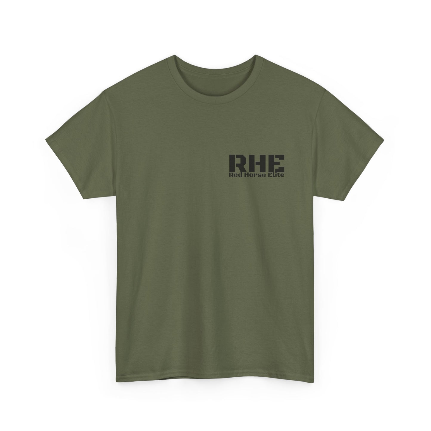 RHE Minimal Logo Tee — Small Chest Print Casual T‑Shirt