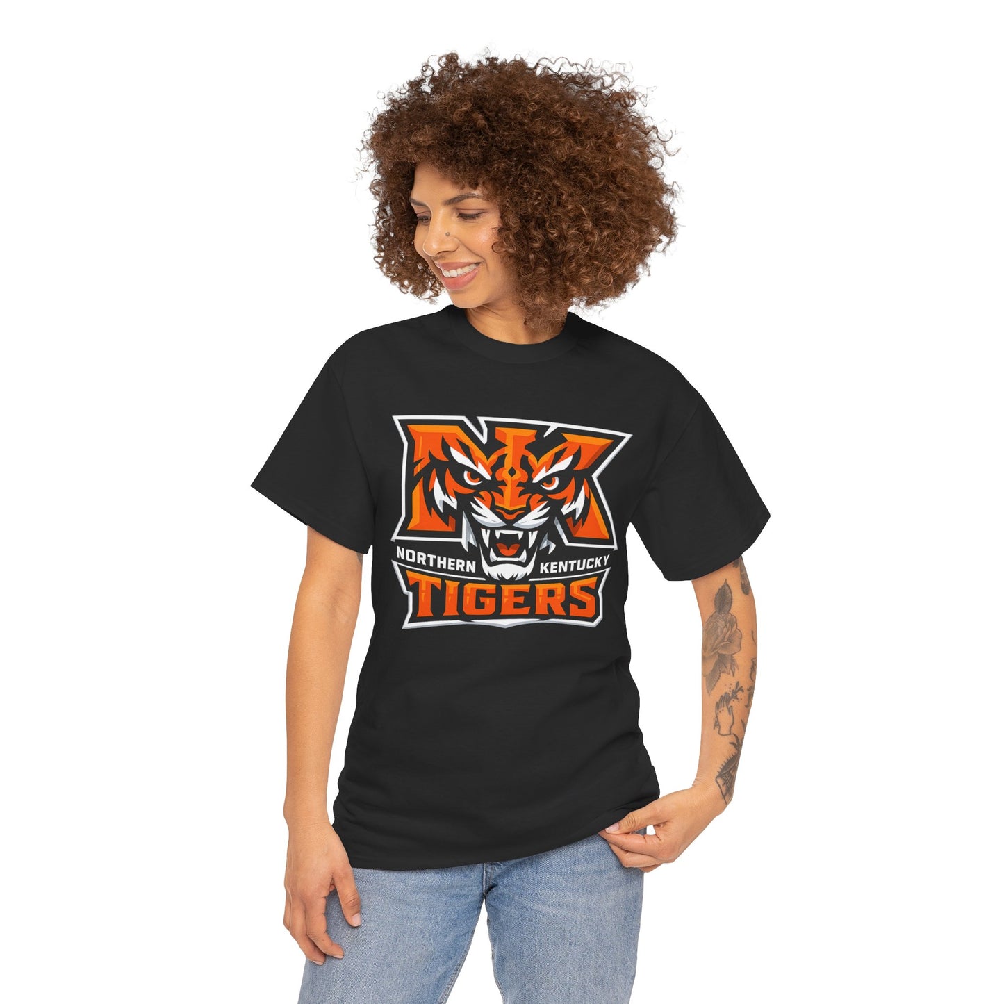 Northern Kentucky Tigers Orange Mascot Logo Tee