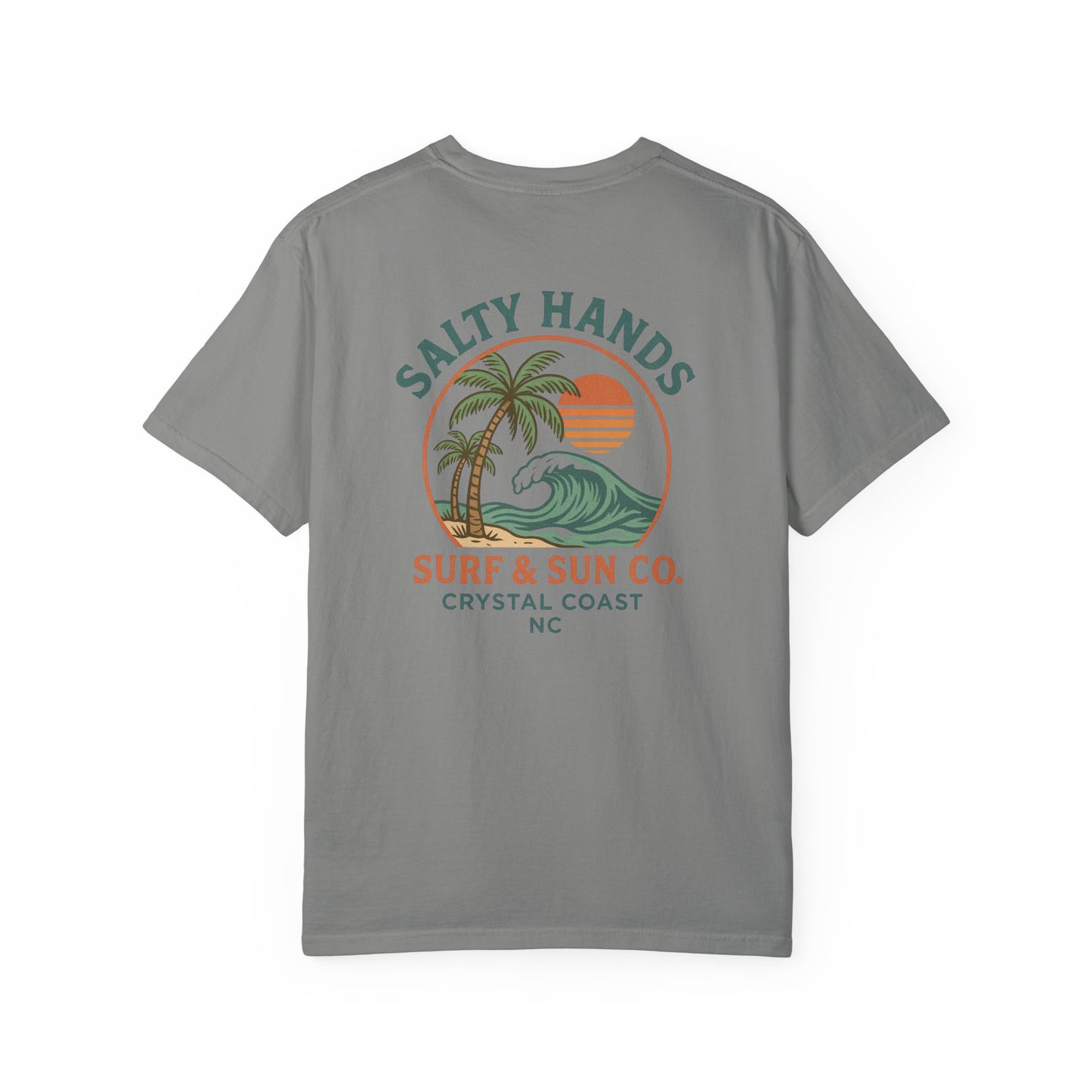Salty Hands Surf & Sun T-Shirt — Crystal Coast Graphic Tee
