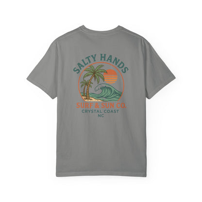 Salty Hands Surf & Sun T-Shirt — Crystal Coast Graphic Tee