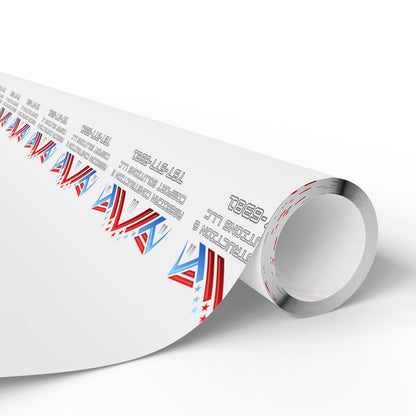 Patriotic Union Jack Accent Wrapping Paper Roll